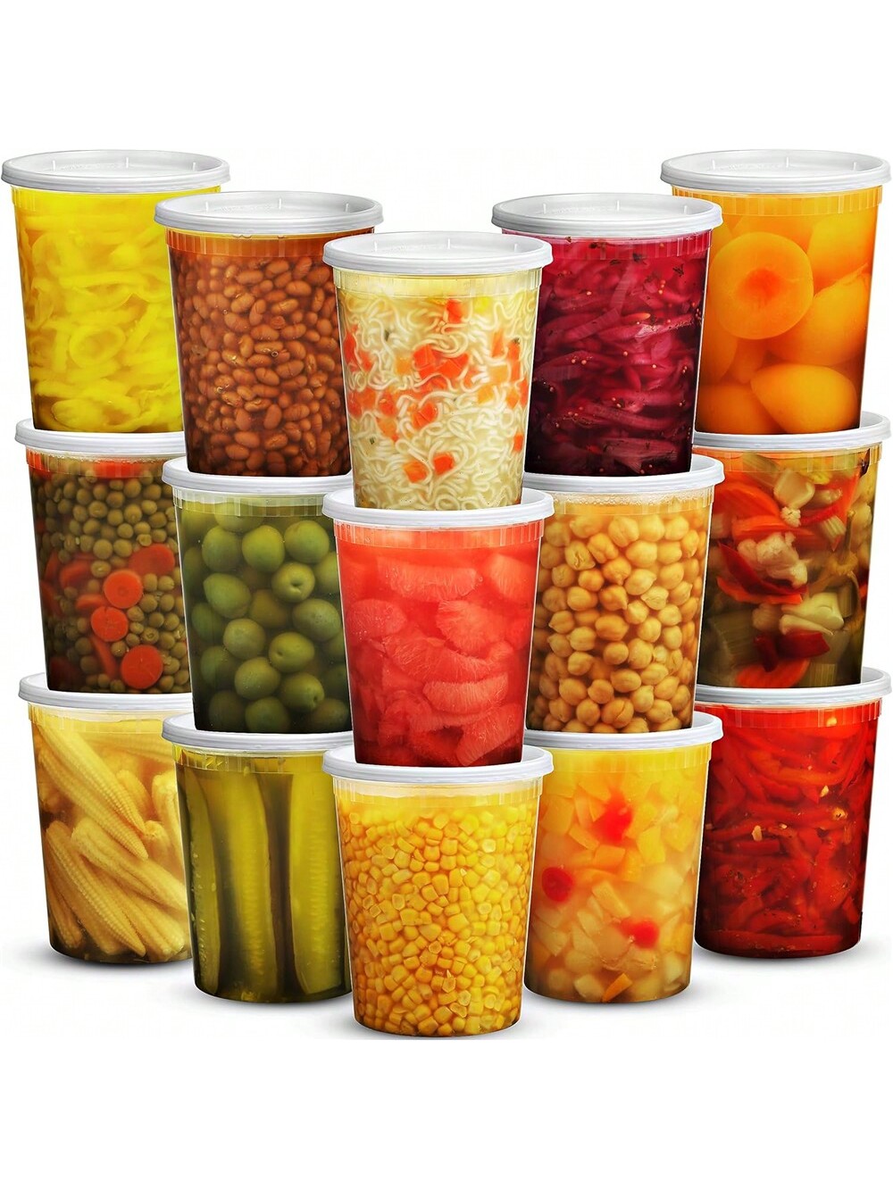 Meal Prep Ideas - 24er Pack 32 Unzen Deli-Behälter mit