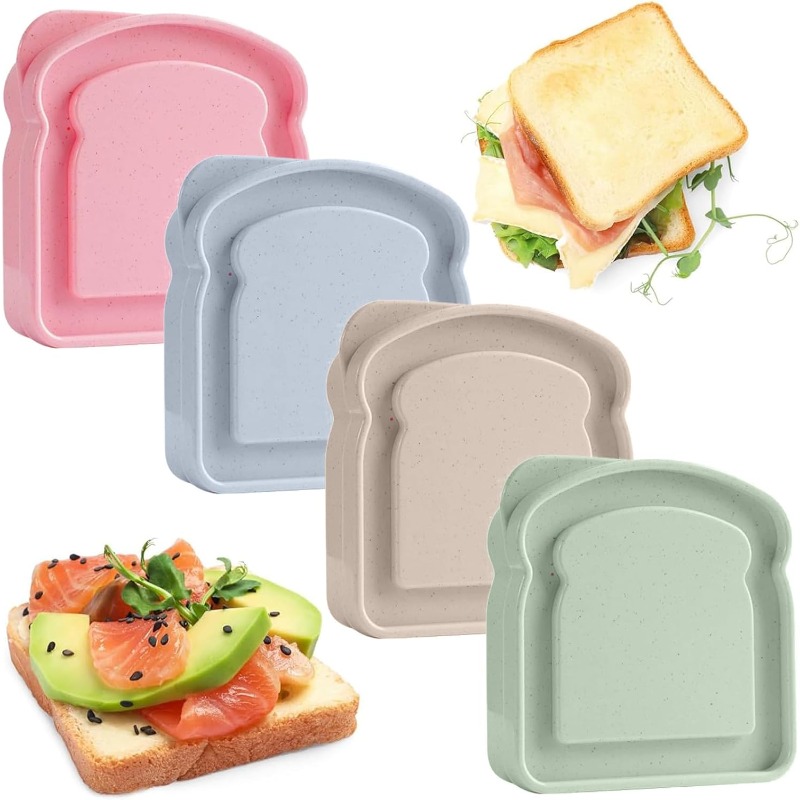 Meal Prep Lunch Boxes - 1/4 stücke Sandwich Container Lunch Box