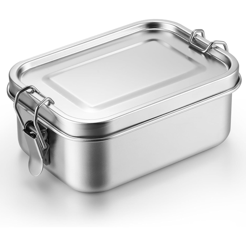 Meal Prep Ideas - Edelstahl-Lebensmittelbehälter mit Deckeln, Lunchbox, Kühlschrank-Organizer, Hot-Pot-Vorbereitungsbox,