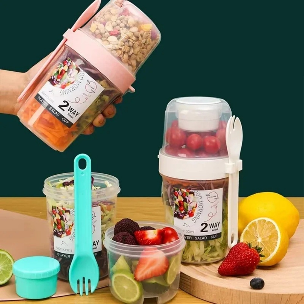 Meal Preparation - Tragbare Salat Tasse Frühstück Tasse Lebensmittel
