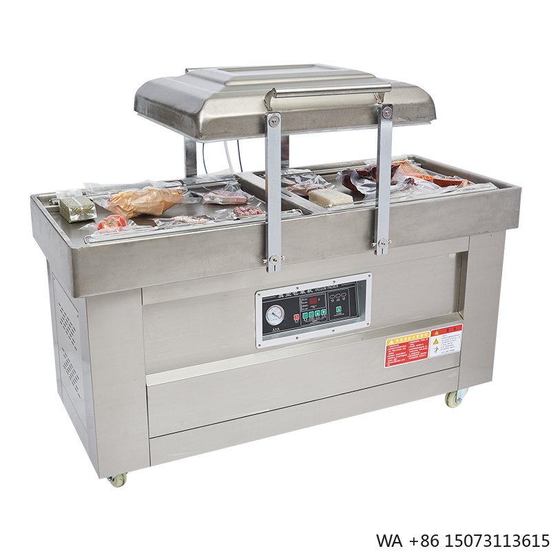 Meal Prep Vacuum Sealer - Halbautomatische Doppelkammer-Vakuumversiegelungs-Verpackungsmaschine DZ400/2SB Vakuumverpackungsgerät für Folienbeutel