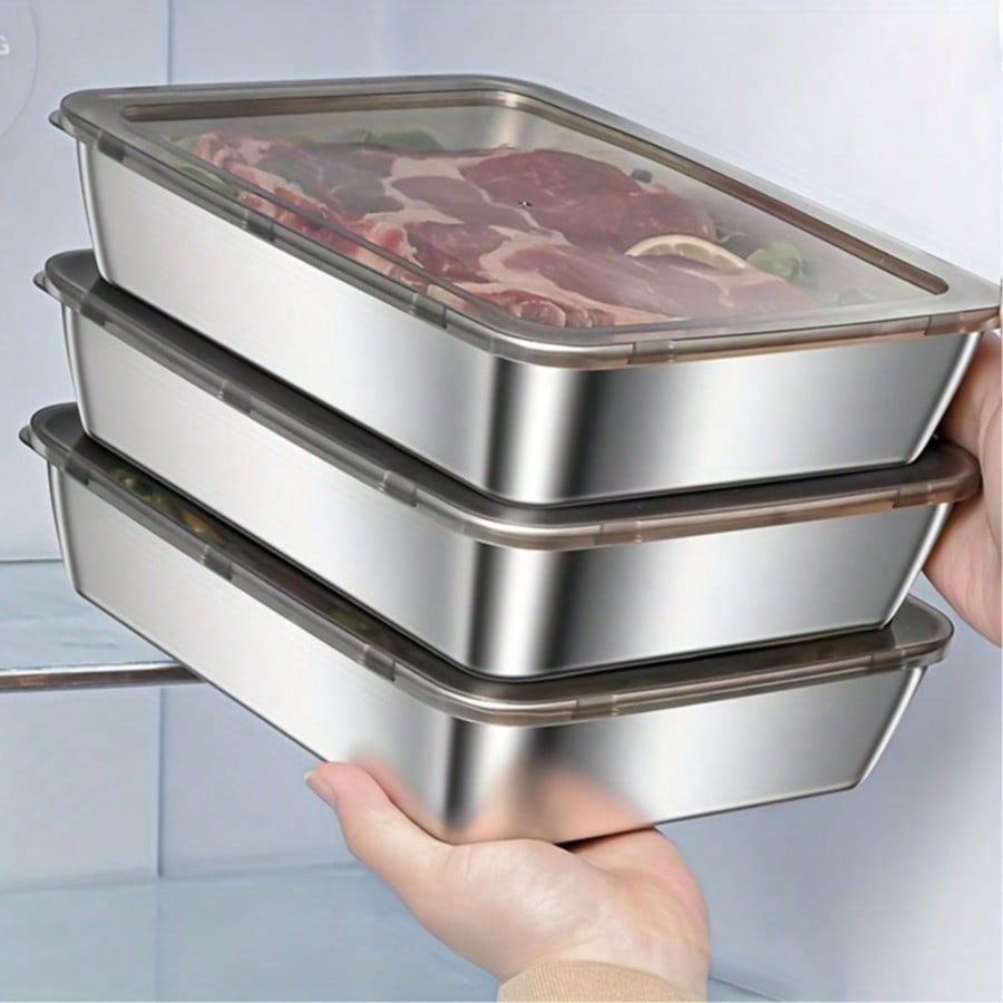 Meal Prep Box - 6-teiliges Set (3 Behälter + 3
