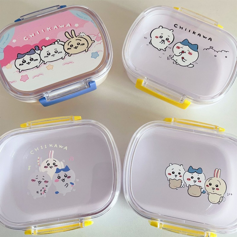 Meal Prep No Microwave - Heißer Chiikawa tragbarer Lunchbox-Behälter, mikrowellengeeignet, auslaufsicher,