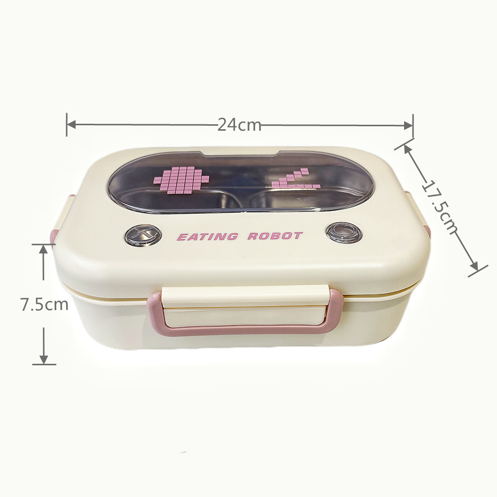 Meal Prep Lunch Boxes - Thermo-Bento-Box aus Edelstahl, auslaufsicherer Behälter zur