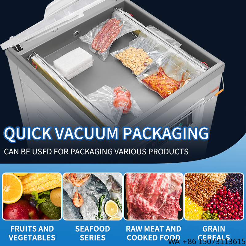 Meal Prep Vacuum Sealer - DZ-500 Vertikaler Einkammer-Lebensmittel-Vakuumierer Halbautomatische Verpackungsmaschine mit