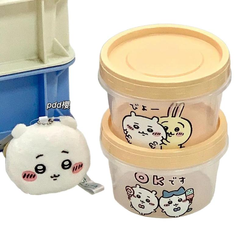 Meal Prep No Microwave - Chiikawa Runder Lebensmittelbehälter Niedliche Cartoon-Lunchbox Tragbare