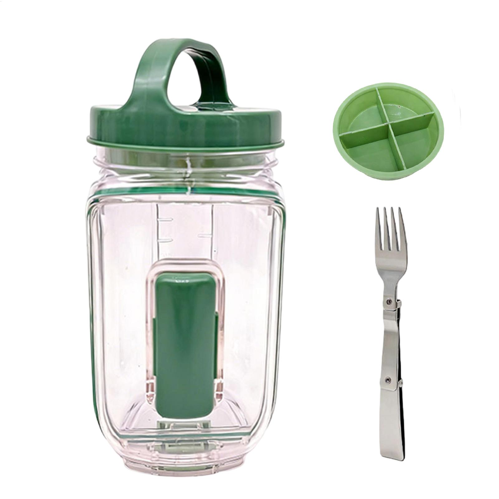 Meal Prep Gym - Salatbehälter mit Dressingbecher und Gabel, 1000ml,