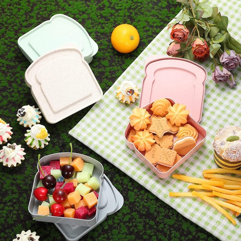1/4 stücke Sandwich Container  – Meal Prep Lunch Boxes Bewertung und Preis