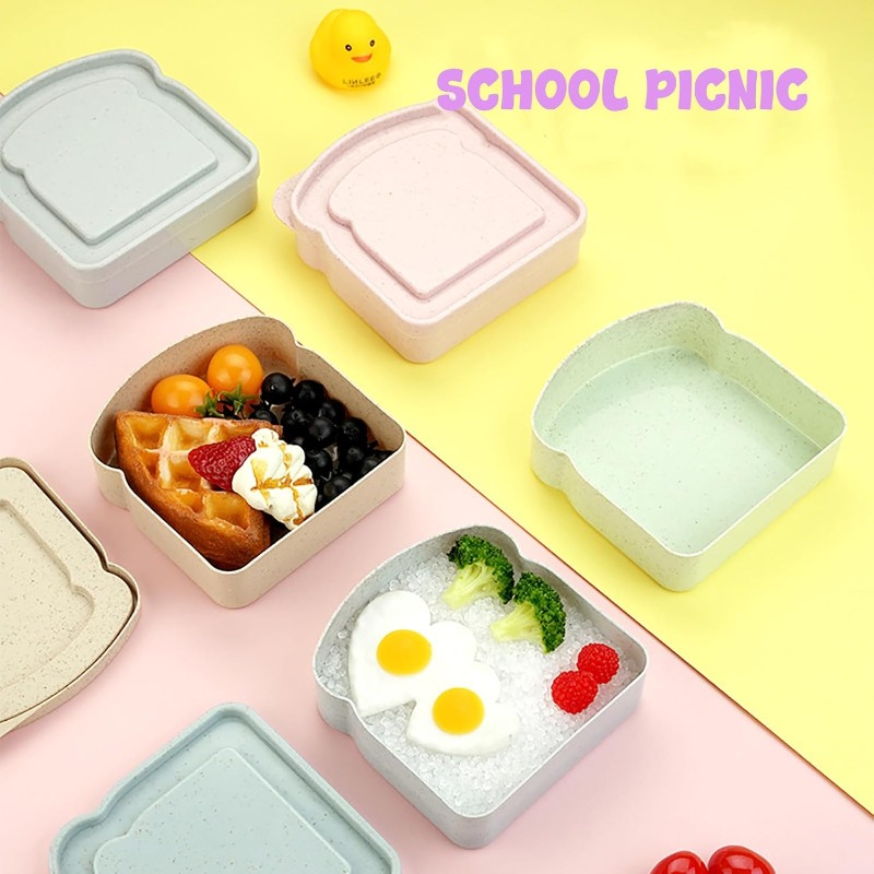 1/4 stücke Sandwich Container  – Meal Prep Lunch Boxes Bewertung und Preis