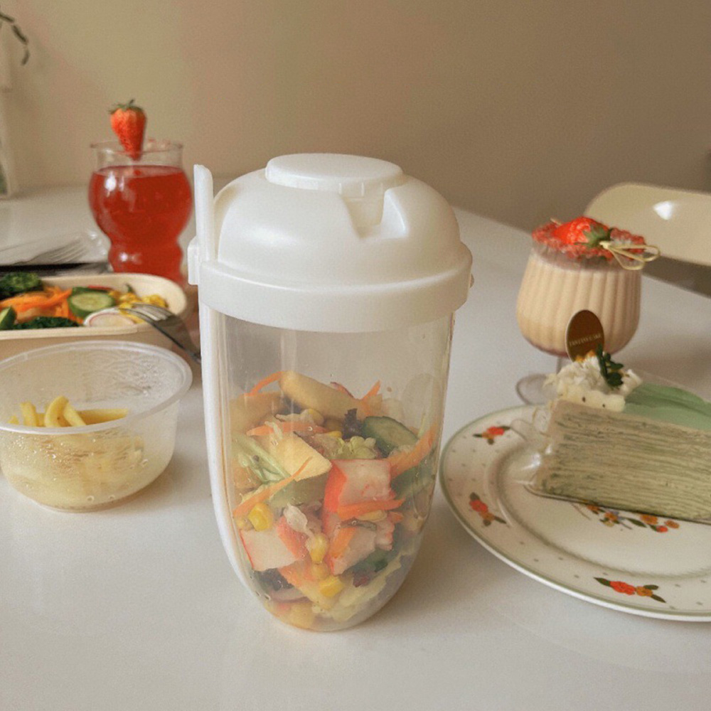 1pc weiß/grün tragbare Flasche – Meal Preparation Bewertung und Preis