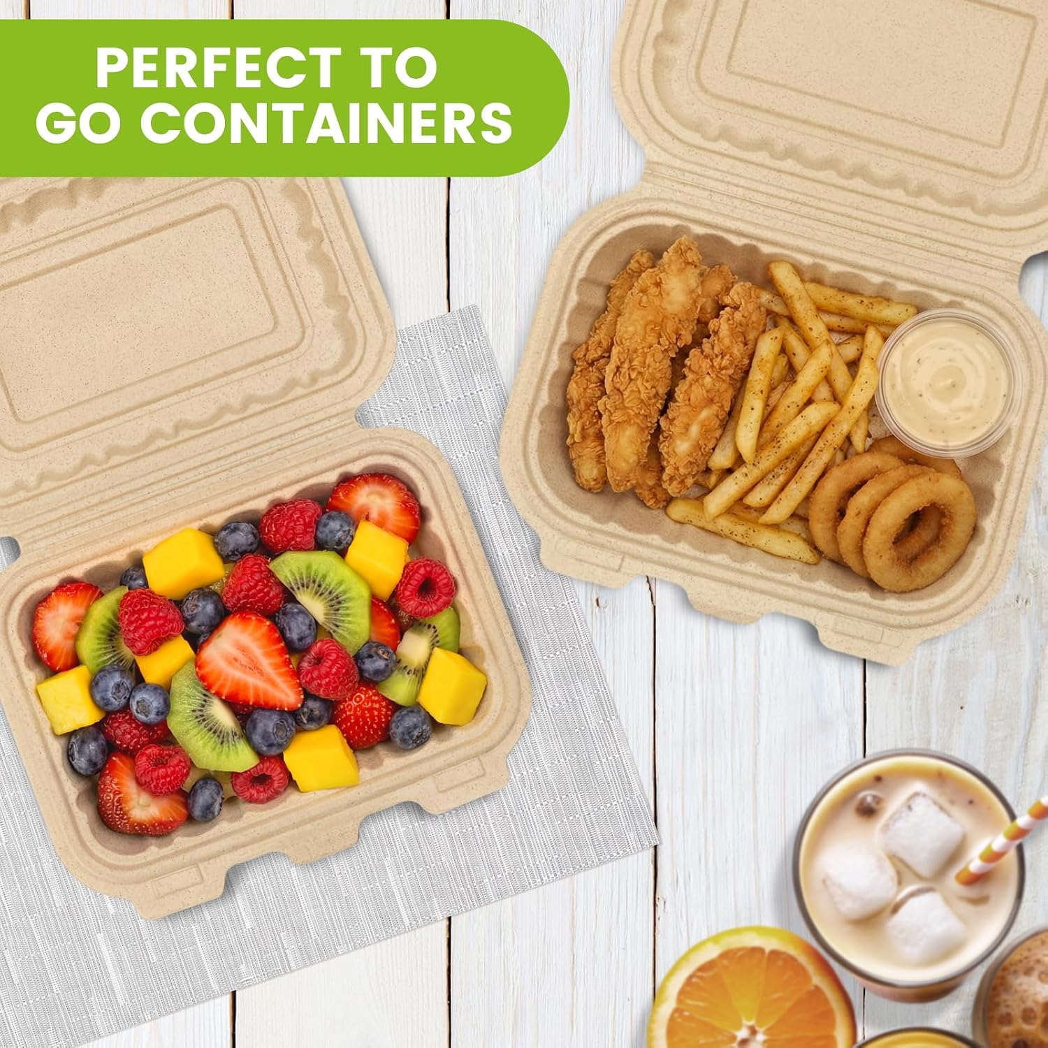 50er-Pack 16oz Clamshell Take- – Meal Prep Box Bewertung und Preis