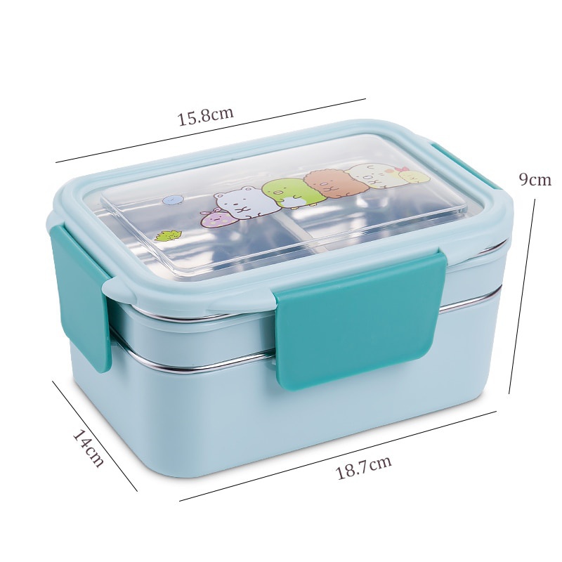 Mit zufälligem Muster Cartoon  – Meal Prep Lunch Boxes Bewertung und Preis