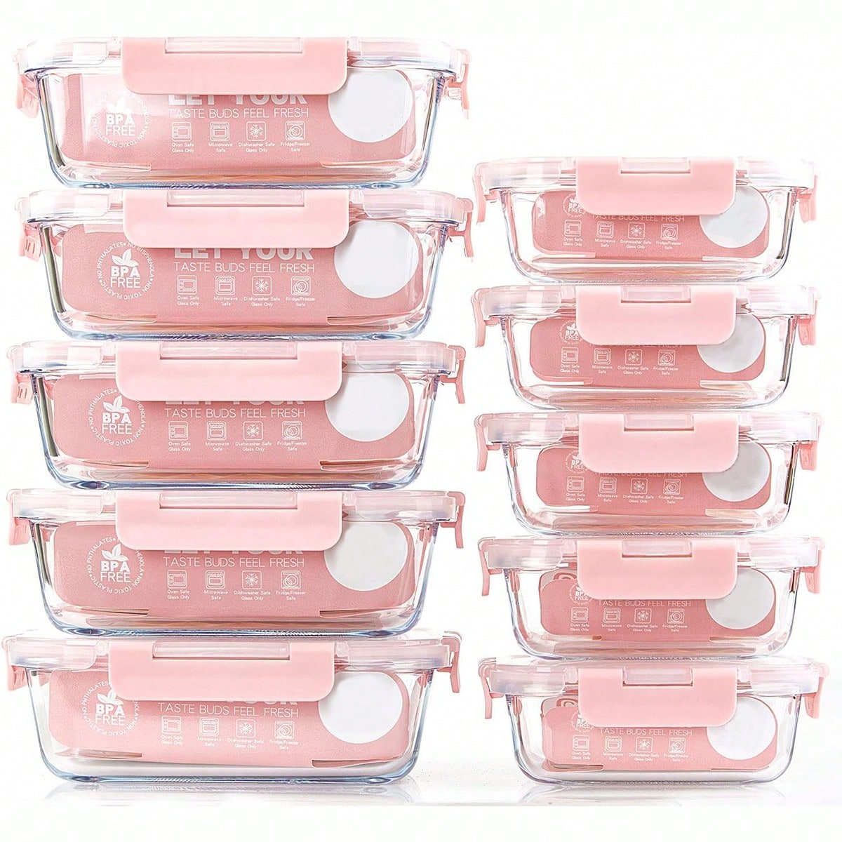 10er-Pack Glas-Mahlzeitbehälte – Meal Preparation Bewertung und Preis