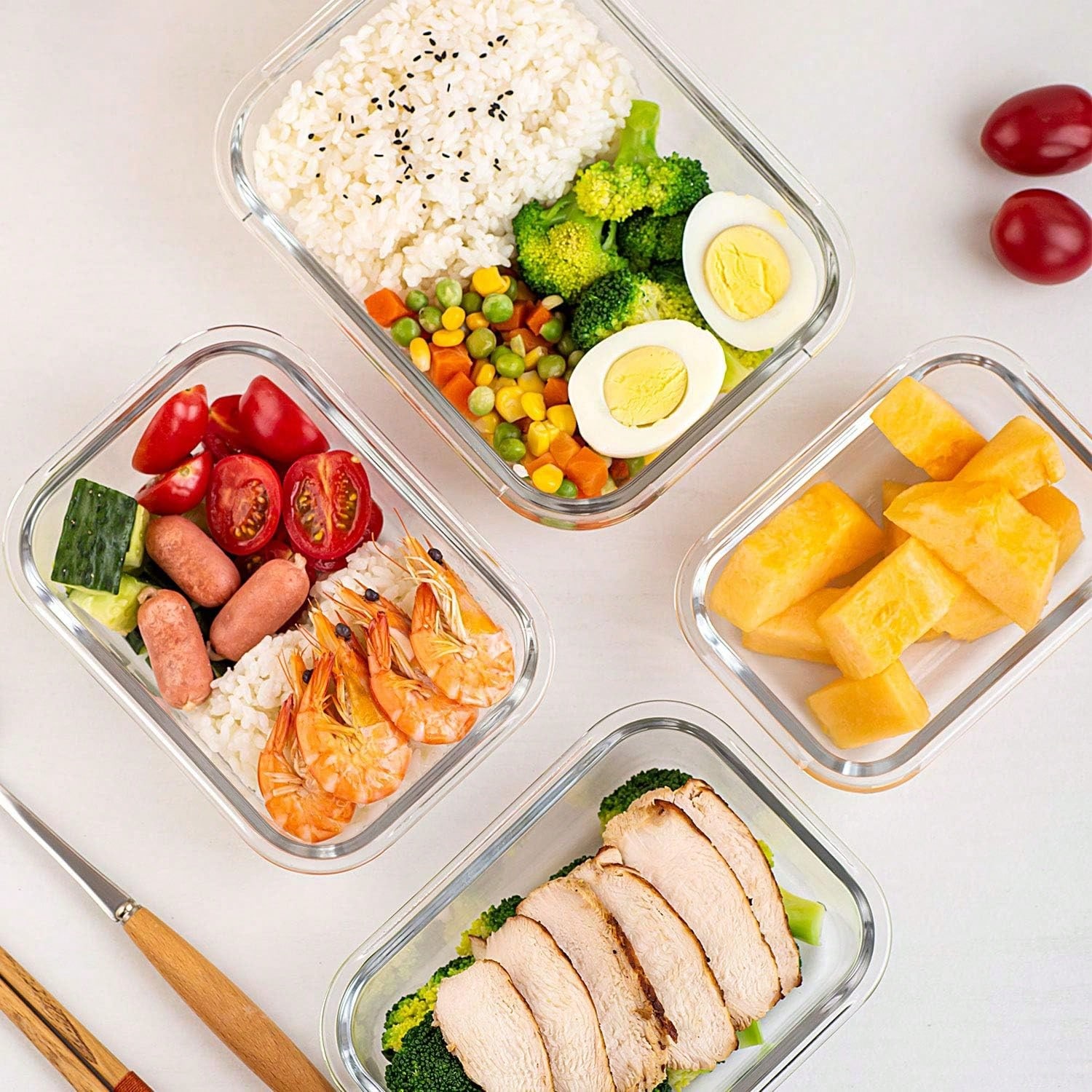 10er-Pack Glas-Mahlzeitbehälte – Meal Preparation Bewertung und Preis