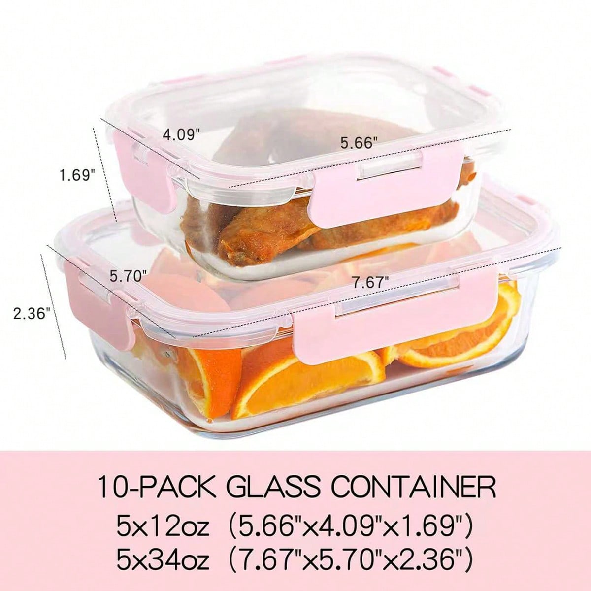 10er-Pack Glas-Mahlzeitbehälte – Meal Preparation Bewertung und Preis