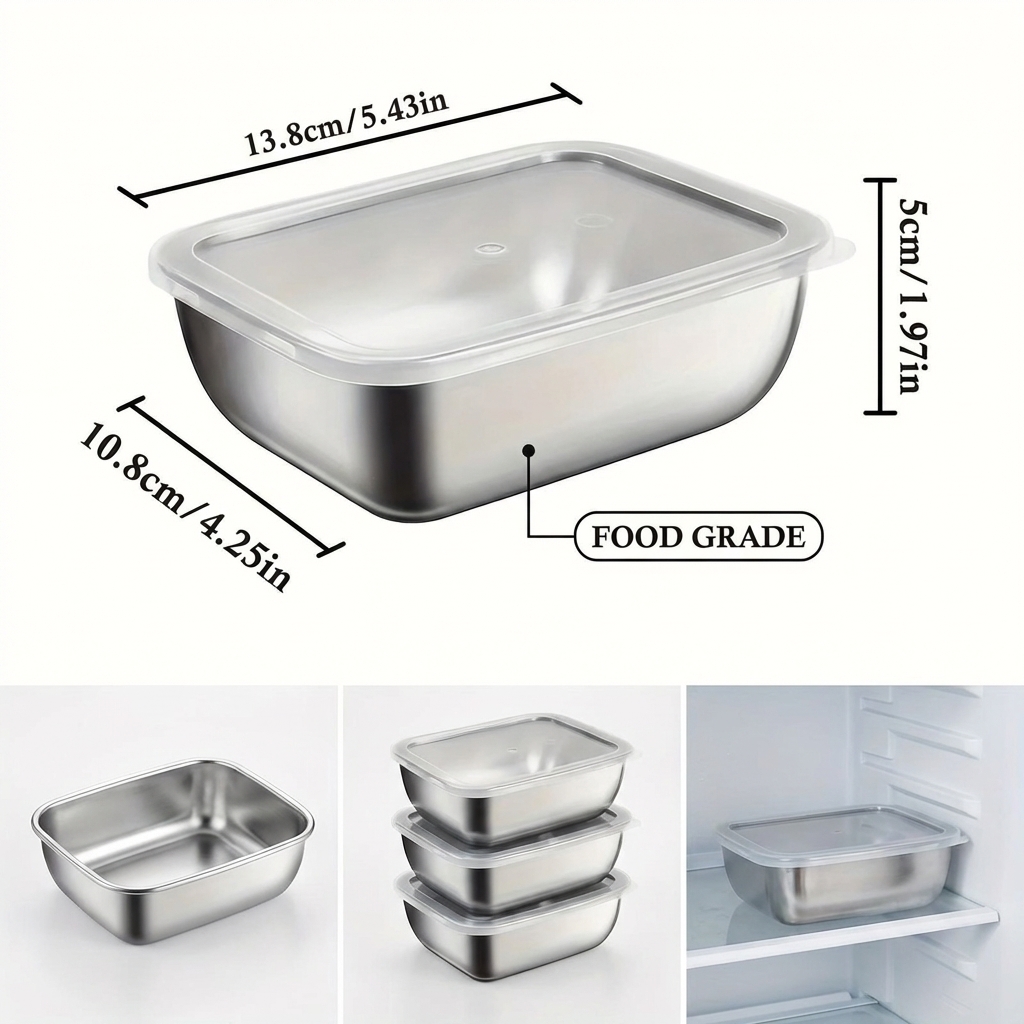 5 Stück Edelstahl-Lebensmittel – Meal Prep Ideas Bewertung und Preis