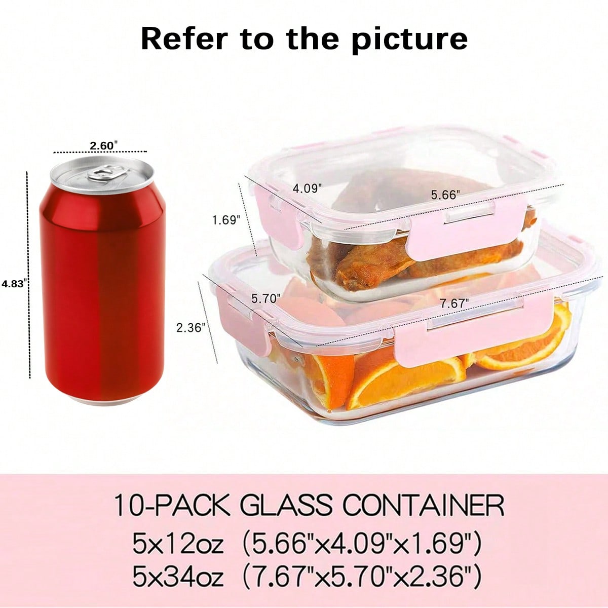 10er-Pack Glasbehälter für die – Meal Prep Lunch Boxes Bewertung und Preis